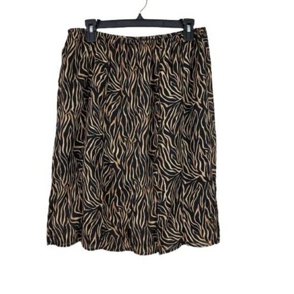 VTG J.B.S. LTD Animal Print Skirt Set Size 16P Retro - Picture 8 of 12